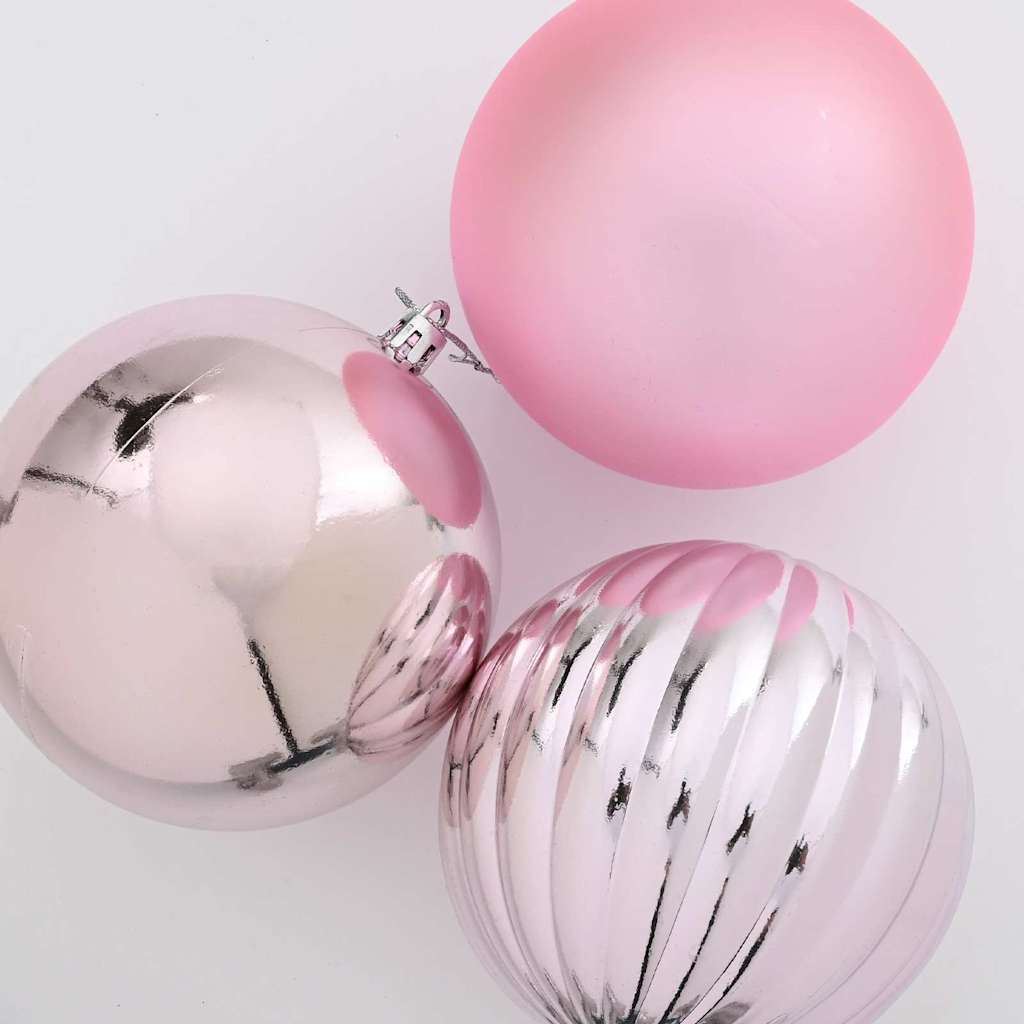 Julkula Set XXL 3 st Rosa Ø 25 cm Plast