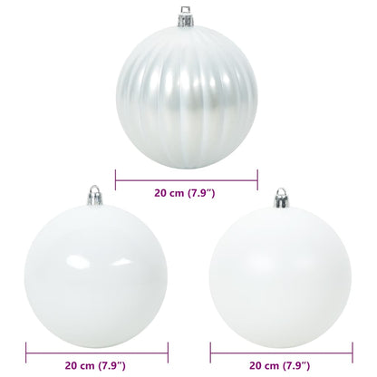 Julkula Set XXL 4 st Vit Ø 20 cm Plast