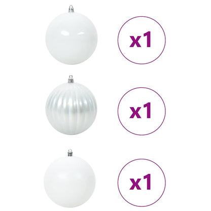 Julkula Set XXL 3 st Vit Ø 25 cm Plast