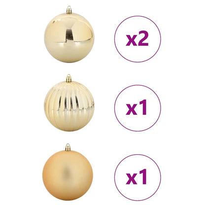 Julkula Set XXL 4 st Guld Ø 20 cm Plast