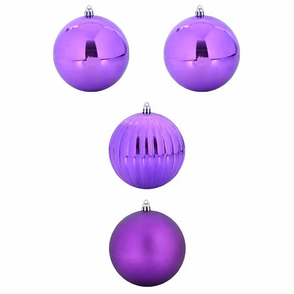 Julkula Set XXL 4 st Lila Ø 20 cm Plast
