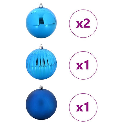 Julkula Set XXL 4 st Blå Ø 20 cm Plast