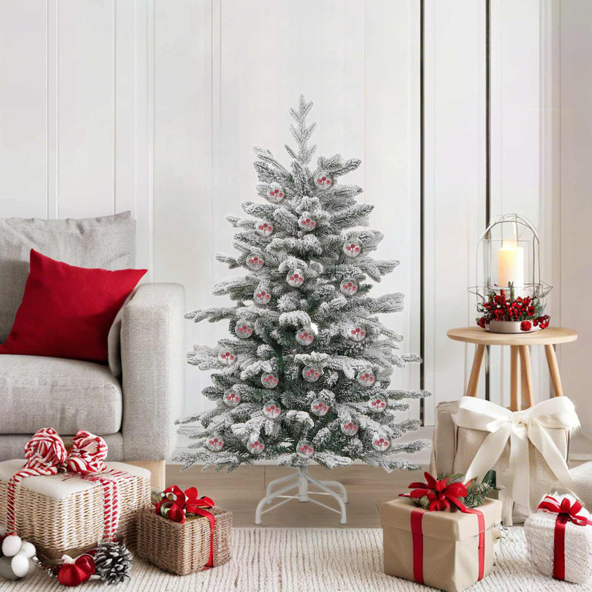 Julprydnad Set 50 st Transparent Ø 5 cm Plast