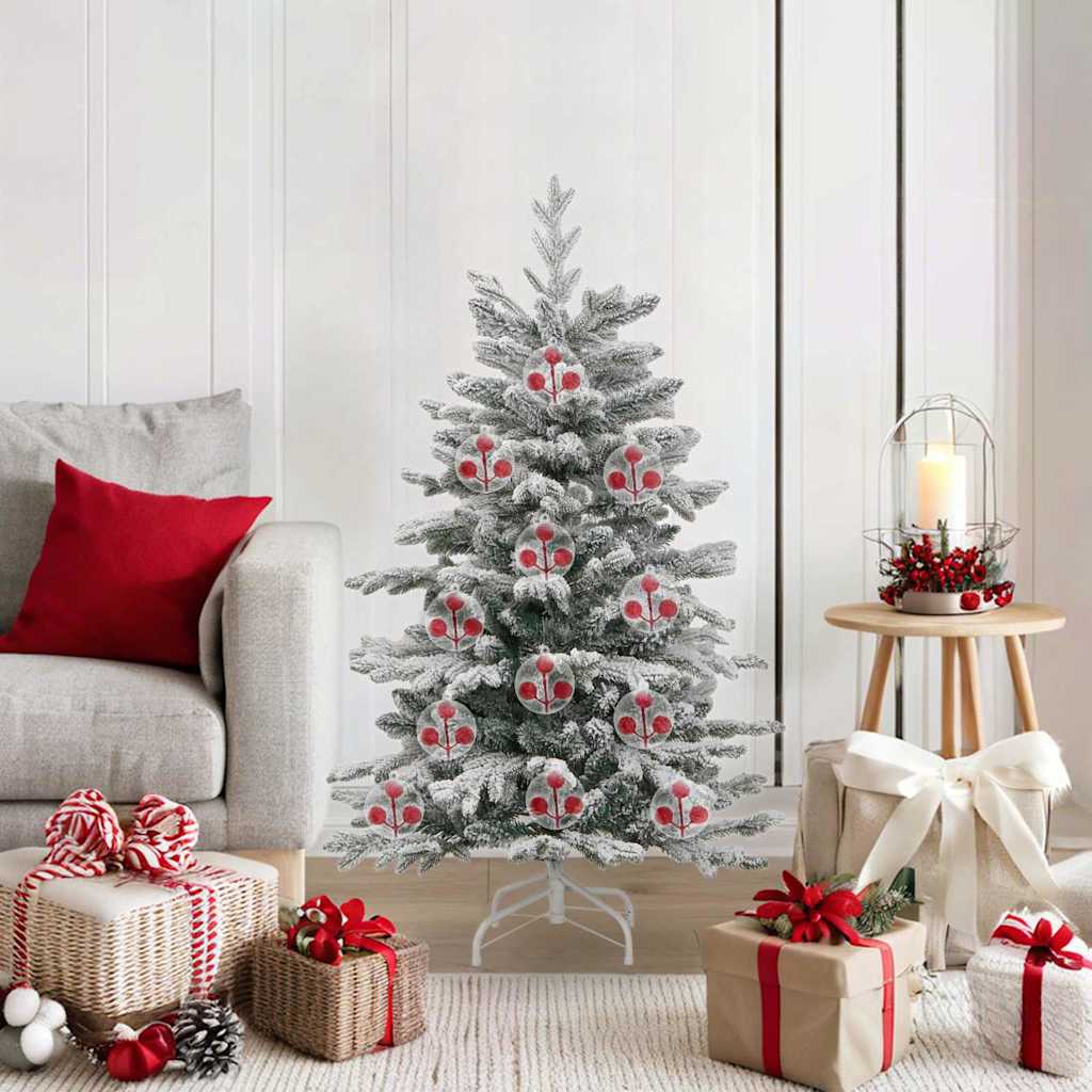 Julprydnad Set 25 st Transparent Ø 10 cm Plast