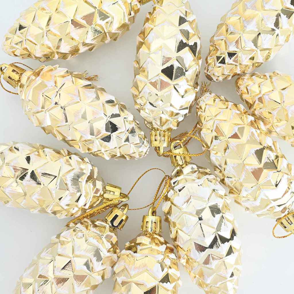 Julgran Kottboll 40 st Guld 4 x 9 cm Plast
