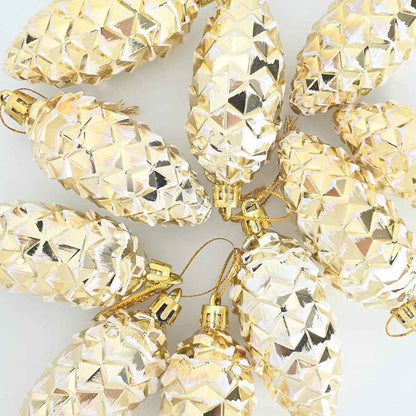 Julgran Kottboll 40 st Guld 4 x 9 cm Plast