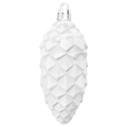Julgran Kottboll 40 st Vit 4 x 9 cm Plast