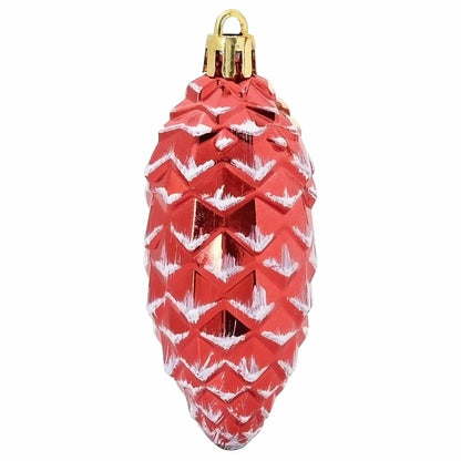 Julgran Kottboll 40 st Röd 4 x 9 cm Plast