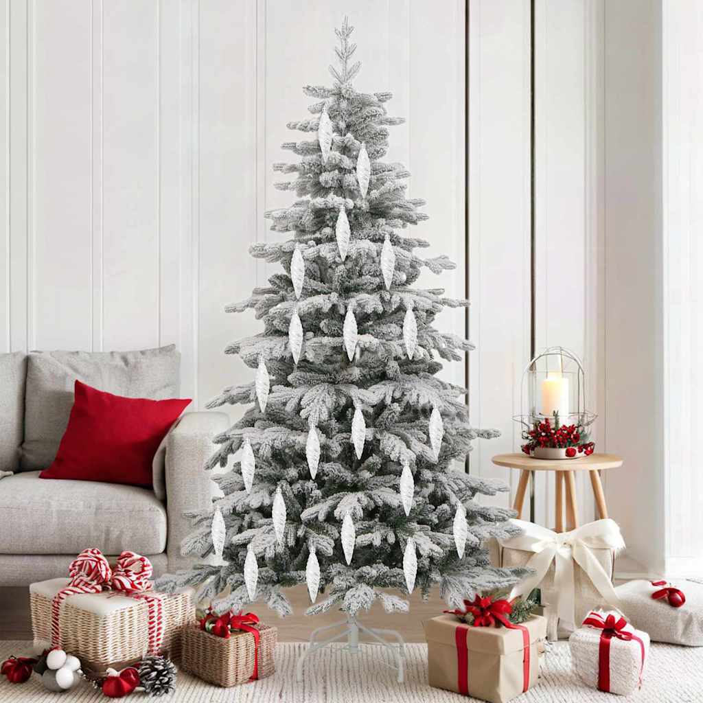 Jul Spiralformad Kula 40 st Silver 3 x 11 cm Plast