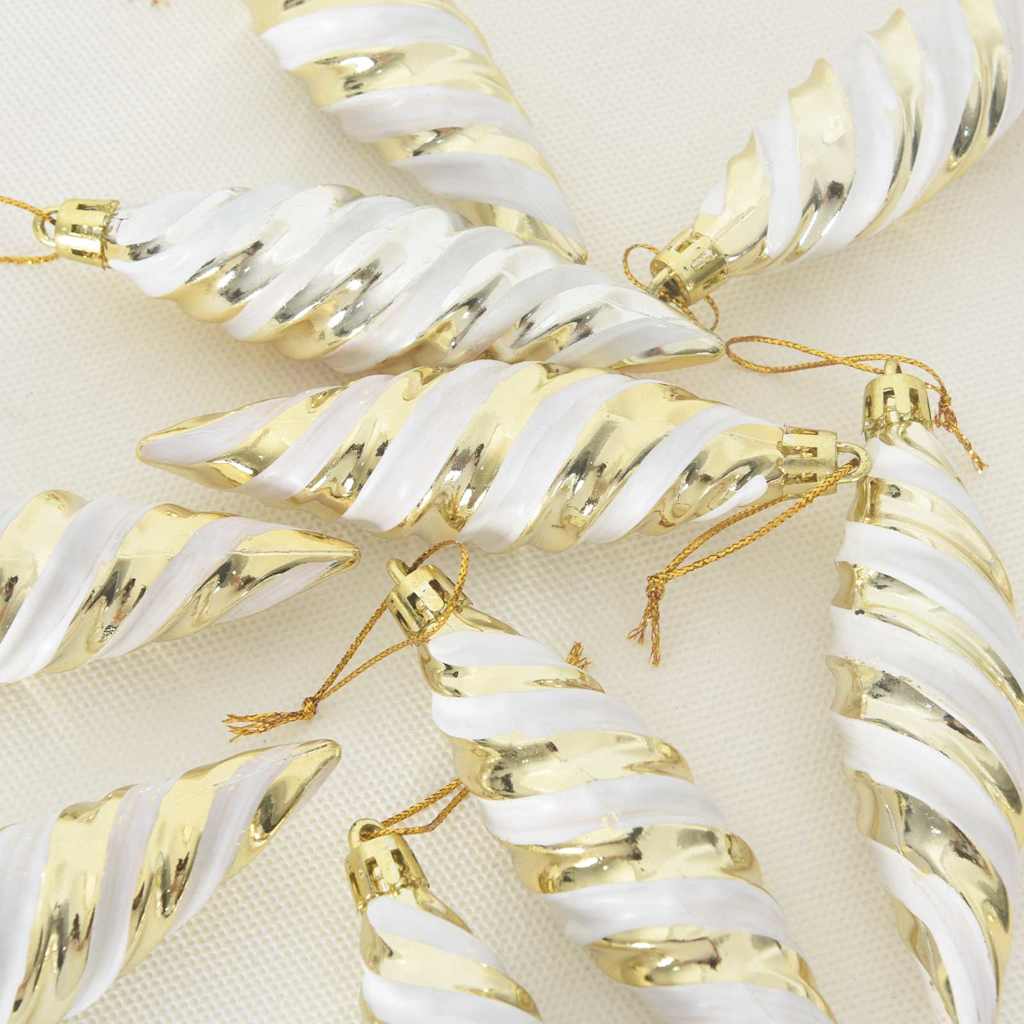 Jul Spiralformad Kula 40 st Guld 3 x 11 cm Plast