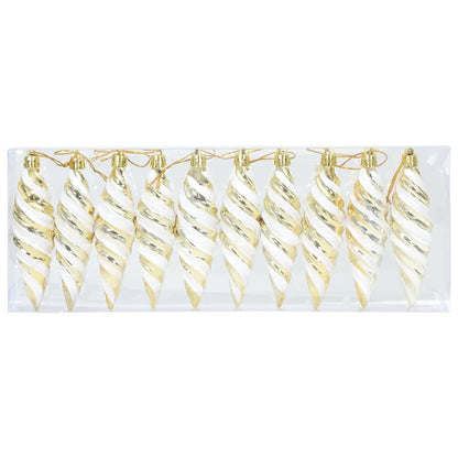 Jul Spiralformad Kula 40 st Guld 3 x 11 cm Plast