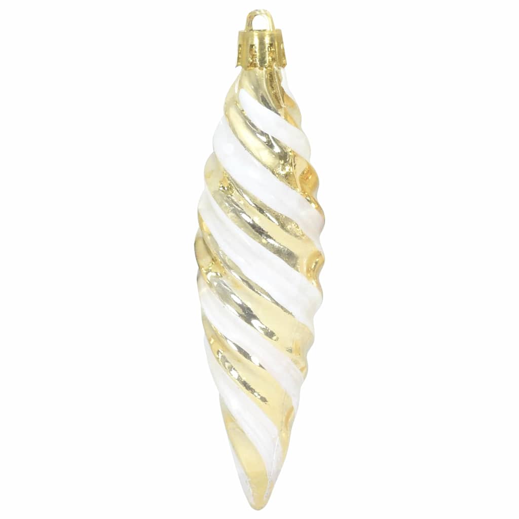 Jul Spiralformad Kula 40 st Guld 3 x 11 cm Plast