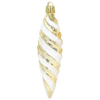 Jul Spiralformad Kula 40 st Guld 3 x 11 cm Plast