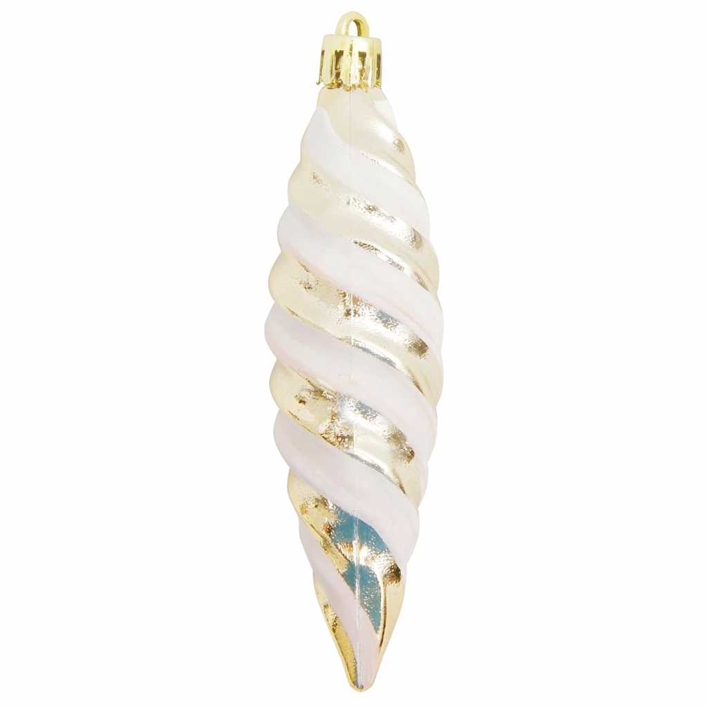 Jul Spiralformad Kula 40 st champagne 3 x 11 cm Plast
