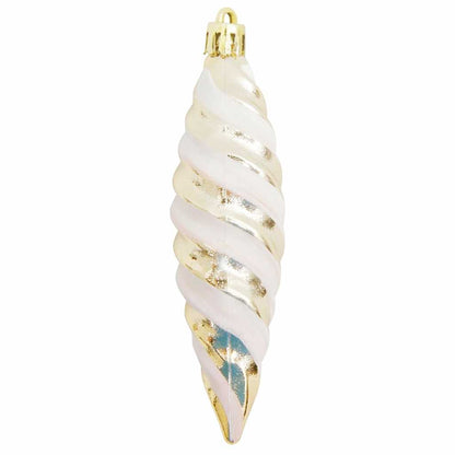 Jul Spiralformad Kula 40 st champagne 3 x 11 cm Plast