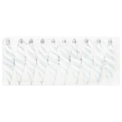 Jul Spiralformad Kula 40 st Vit 3 x 11 cm Plast