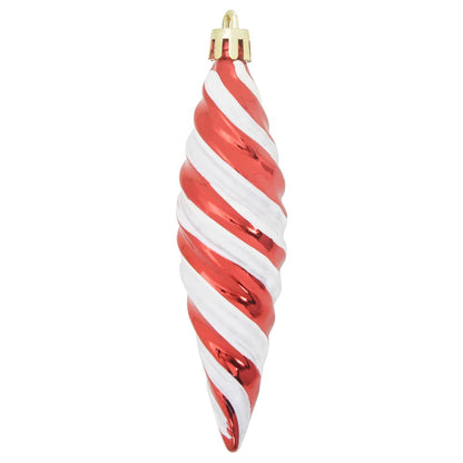 Jul Spiralformad Kula 40 st Röd 3 x 11 cm Plast