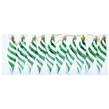 Jul Spiralformad Kula 40 st Grön 3 x 11 cm Plast