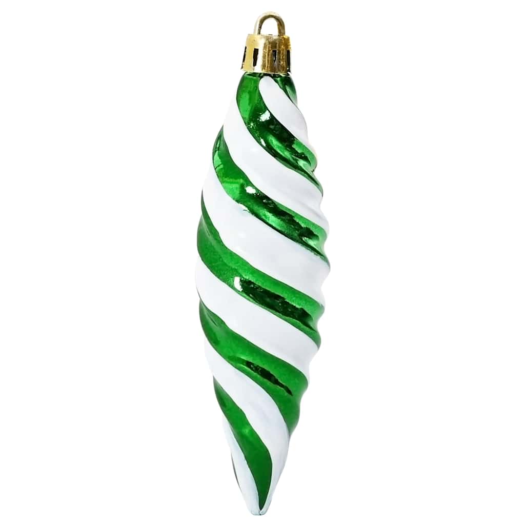 Jul Spiralformad Kula 40 st Grön 3 x 11 cm Plast