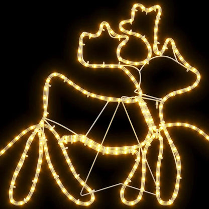 Juldekoration 1224 LED-lampor Flerfärgsdesign 69 x 79 cm PVC