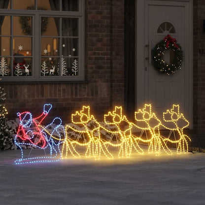 Juldekoration 1224 LED-lampor Flerfärgsdesign 69 x 79 cm PVC