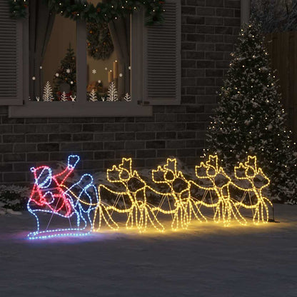 Juldekoration 1224 LED-lampor Flerfärgsdesign 69 x 79 cm PVC