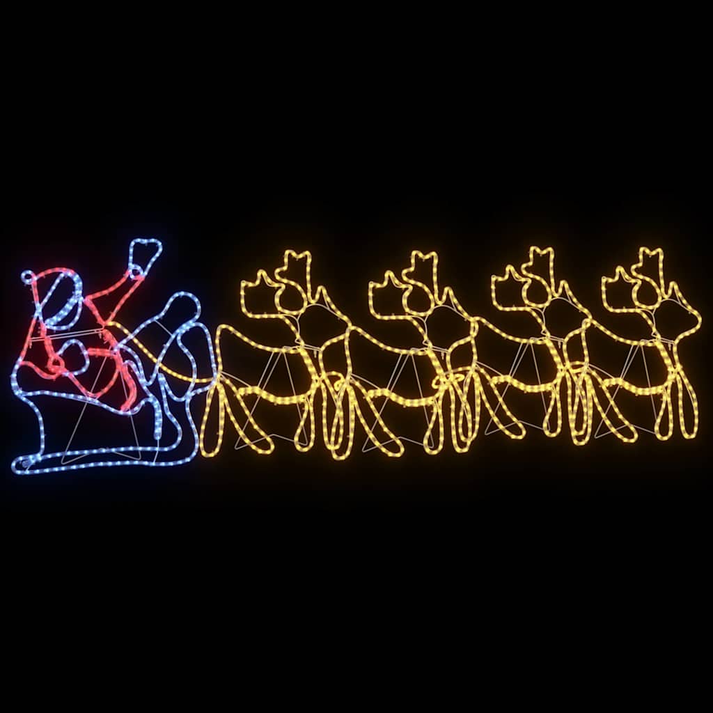 Juldekoration 1224 LED-lampor Flerfärgsdesign 69 x 79 cm PVC