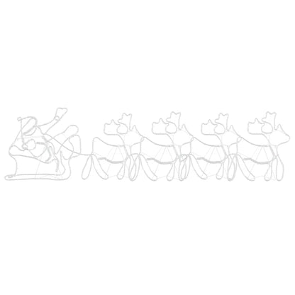 Juldekoration 1224 LED-lampor Flerfärgsdesign 69 x 79 cm PVC