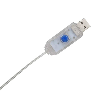 Belyst julgran med 3 julklappar 2D varmvit 180 cm