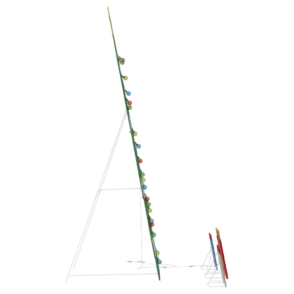 Belyst julgran med 3 julklappar 2D varmvit 180 cm