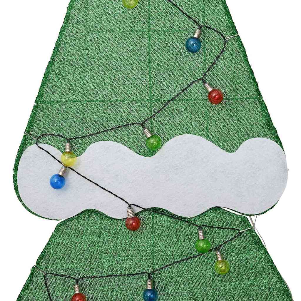 Belyst julgran med 3 presentlådor 2D varm vit Flerfärgsdesign