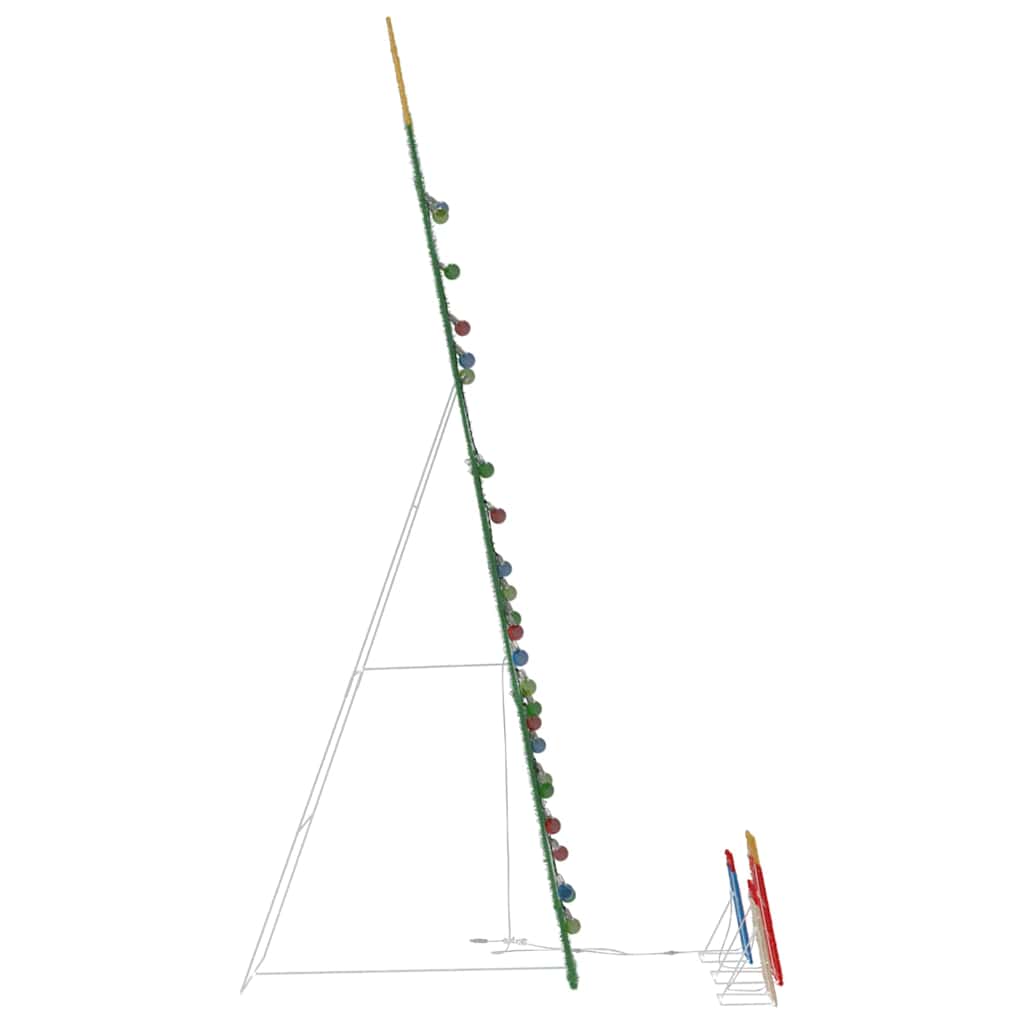 Belyst julgran med 3 presentlådor 2D varm vit Flerfärgsdesign