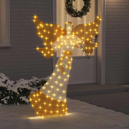 Belyst Vinkel LED-lampor Varmvit 116 x 29 x 158.5 cm Polyester