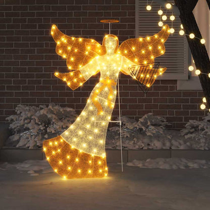 Belyst Vinkel LED-lampor Varmvit 116 x 29 x 158.5 cm Polyester