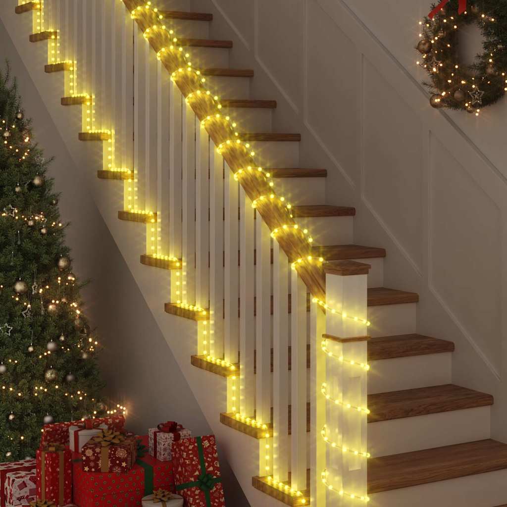 Ljuslina med 480 LED-lampor Varmvit 20 m PVC