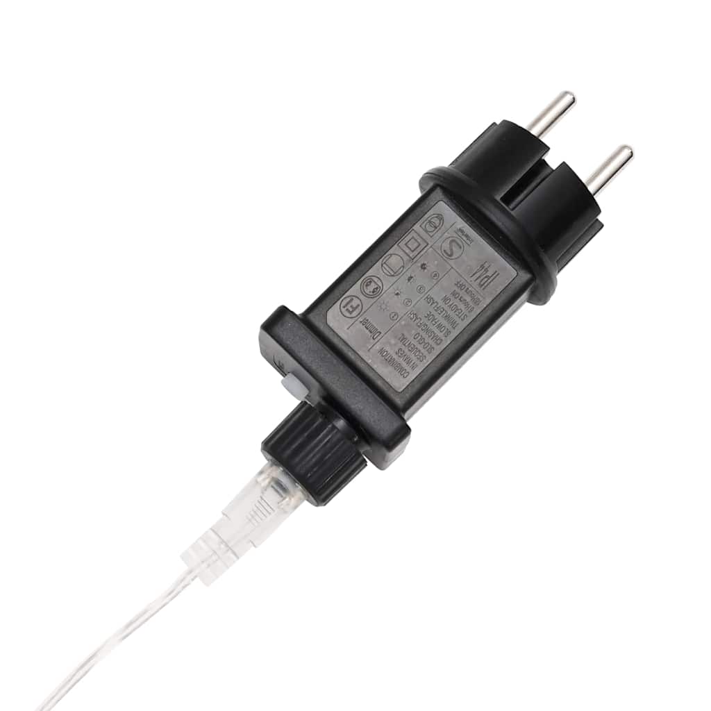 Ljuslina med 1200 LED-lampor Varmvit 50 m PVC