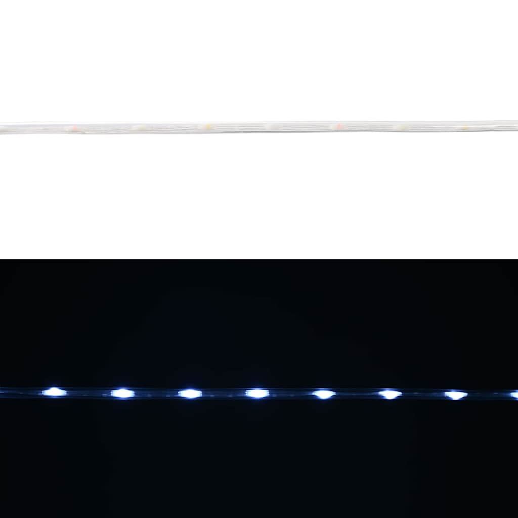 Ljuslina med 240 LED-lampor Kall Vit 10 m PVC