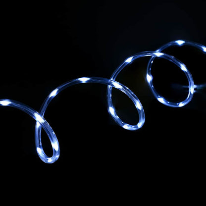 Ljuslina med 240 LED-lampor Kall Vit 10 m PVC