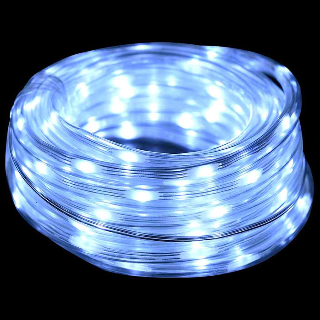 Ljuslina med 1200 LED-lampor Kall Vit 50 m PVC