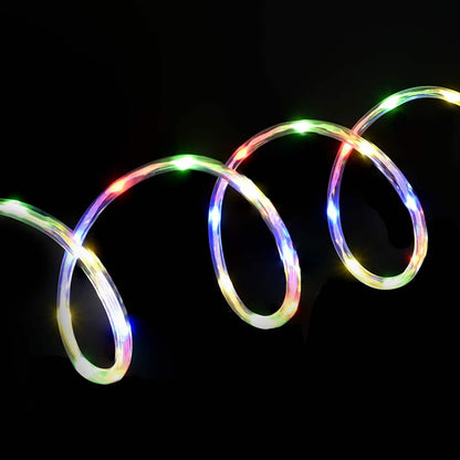 Ljuslina med 240 LED-lampor Flerfärgsdesign 10 m PVC