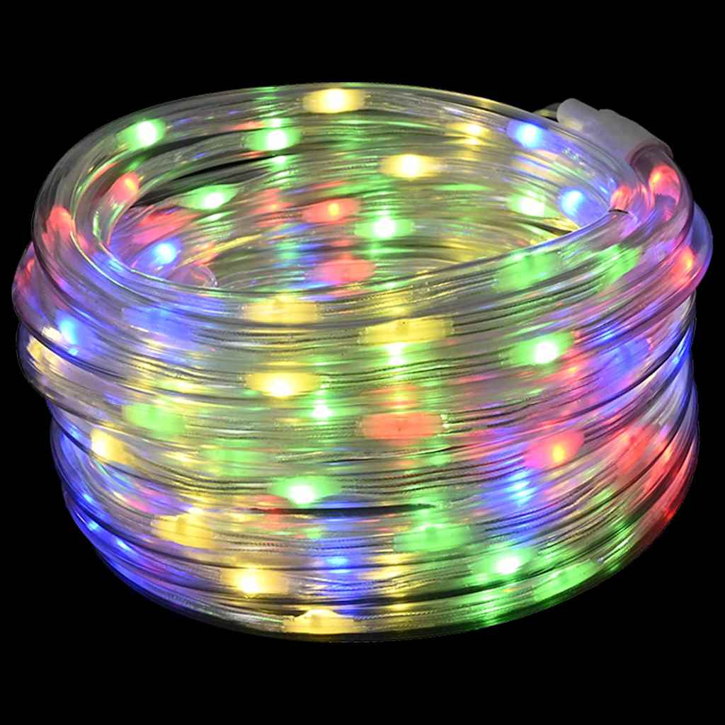 Ljuslina med 240 LED-lampor Flerfärgsdesign 10 m PVC