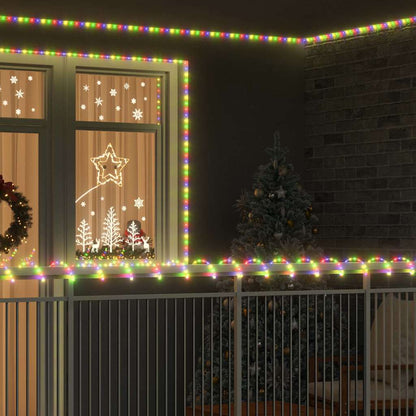 Ljuslina med 1200 LED-lampor Flerfärgsdesign 50 m PVC