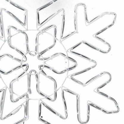 Jul Snöflinga 156 LED-lampor Blå 55,5 x 55,5 x 0,75 cm PVC