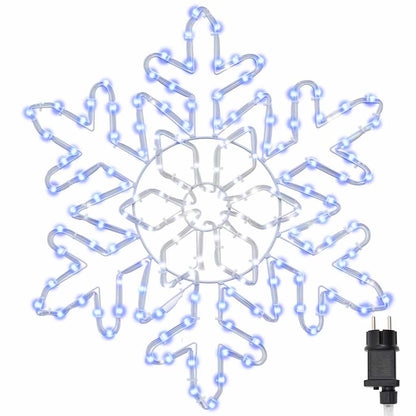 Jul Snöflinga 156 LED-lampor Blå 55,5 x 55,5 x 0,75 cm PVC