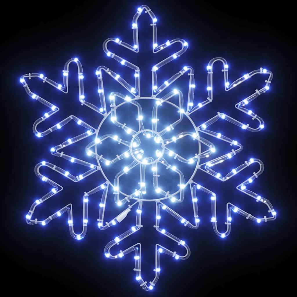 Jul Snöflinga 156 LED-lampor Blå 55,5 x 55,5 x 0,75 cm PVC