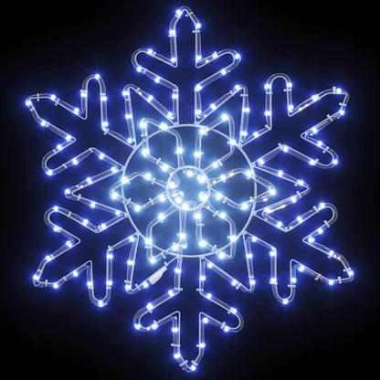 Jul Snöflinga 156 LED-lampor Blå 55,5 x 55,5 x 0,75 cm PVC