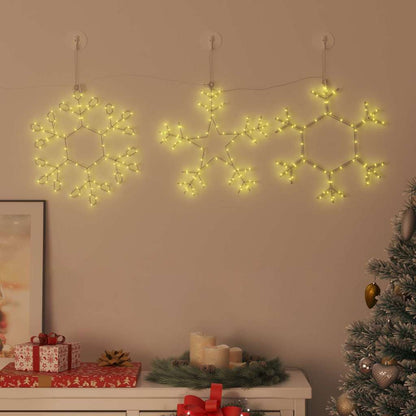 Jul Snöflinga 252 LED-lampor Varmvit 44,5 x 38 cm PVC