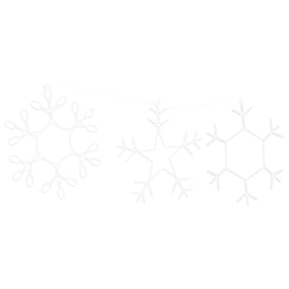 Jul Snöflinga 252 LED-lampor Varmvit 44,5 x 38 cm PVC