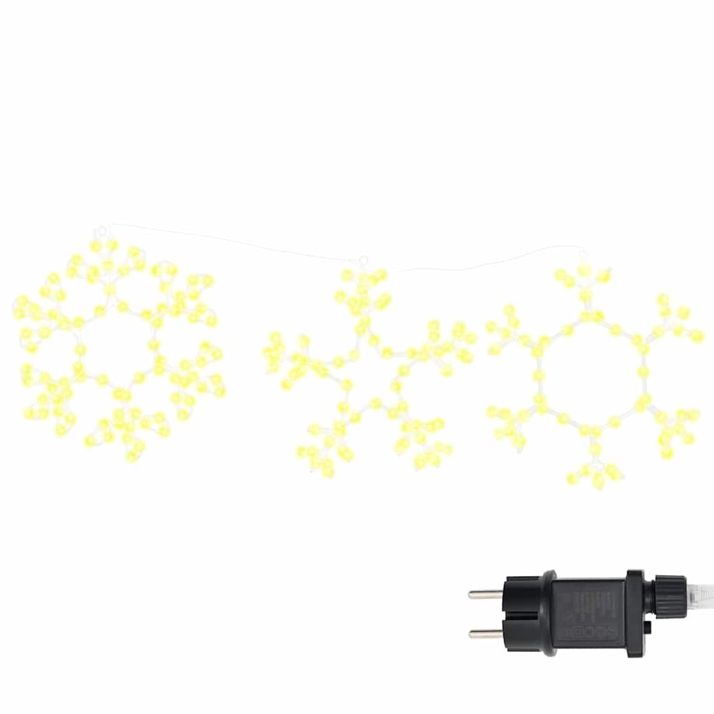 Jul Snöflinga 252 LED-lampor Varmvit 44,5 x 38 cm PVC