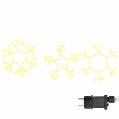Jul Snöflinga 252 LED-lampor Varmvit 44,5 x 38 cm PVC